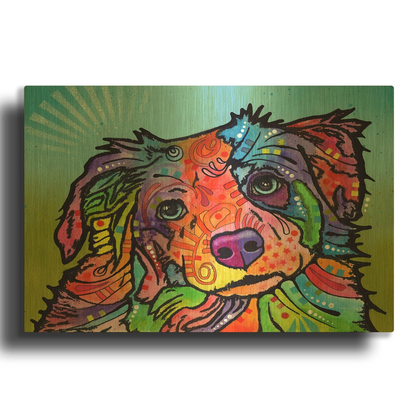 'Reagan' By Dean Russo Gold Metal Wall Art