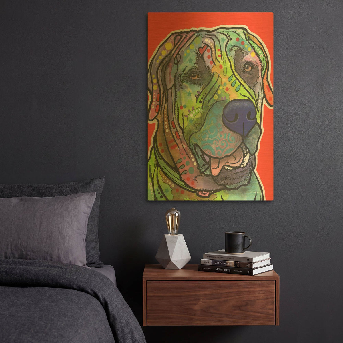 'Zeus' By Dean Russo Gold Metal Wall Art