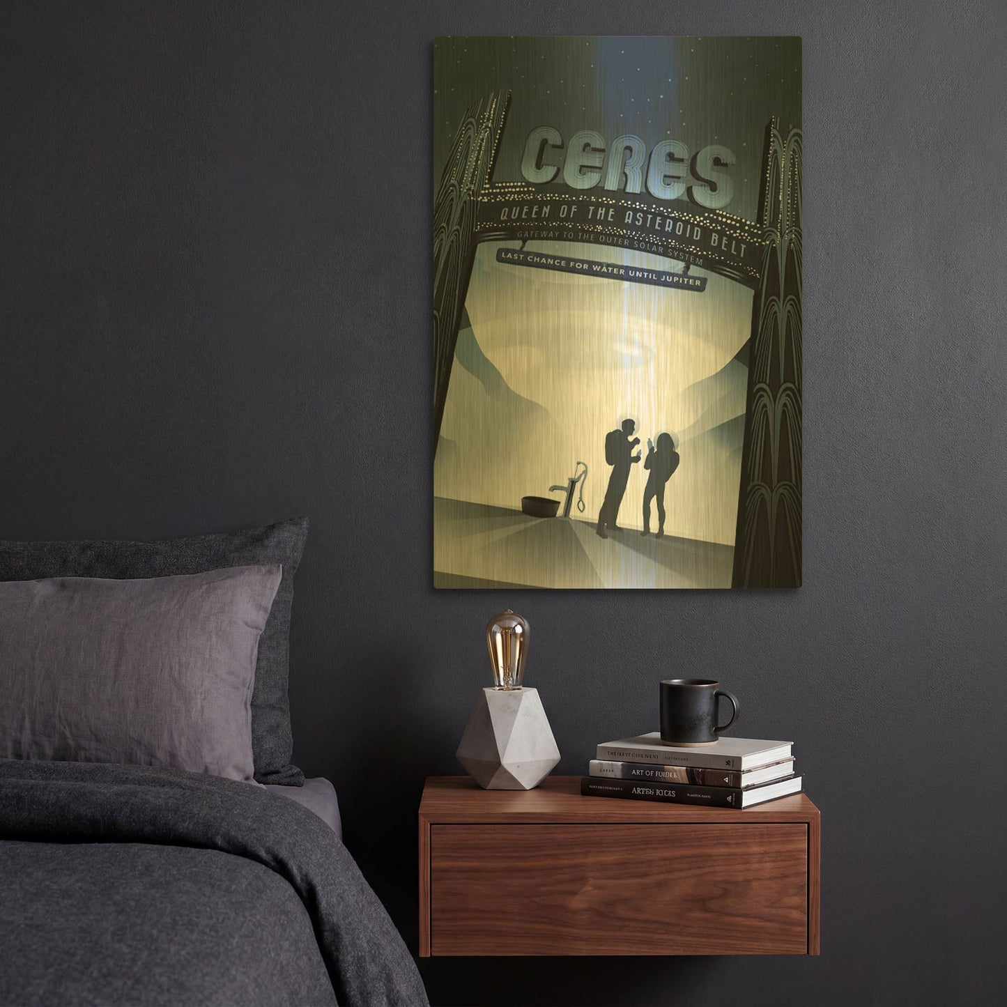 'Ceres' By NASA Posters Gold Metal Wall Art