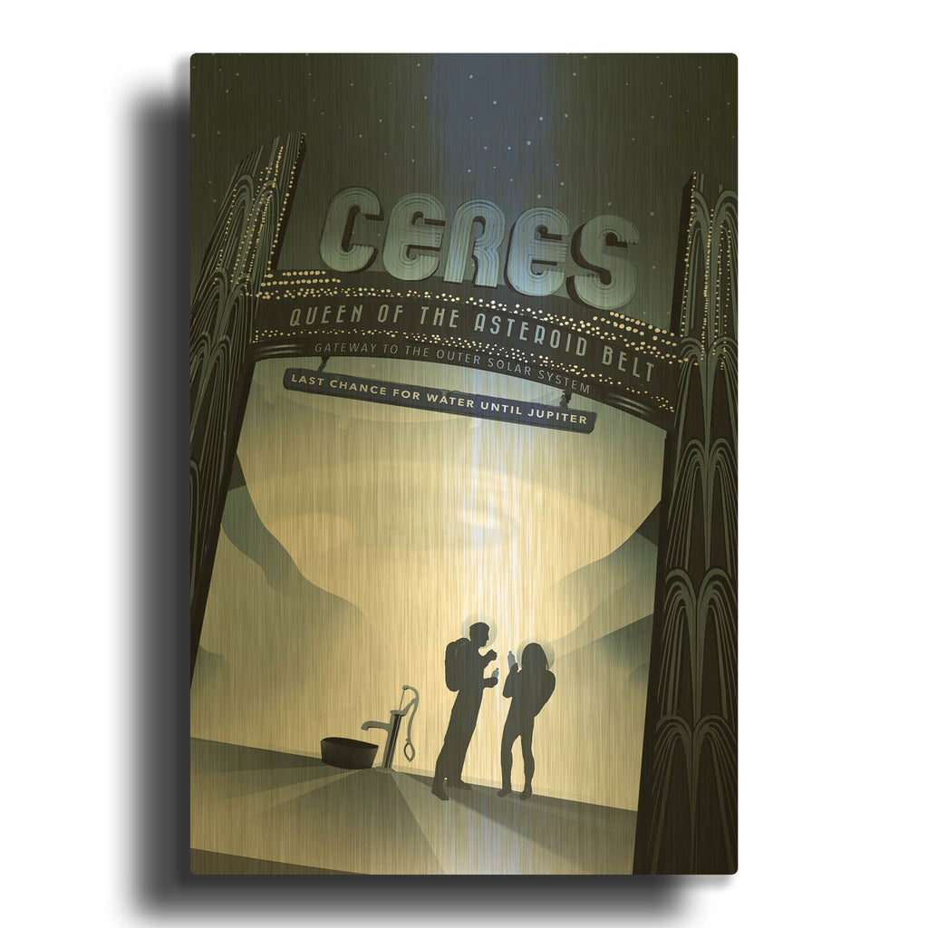 'Ceres' By NASA Posters Gold Metal Wall Art
