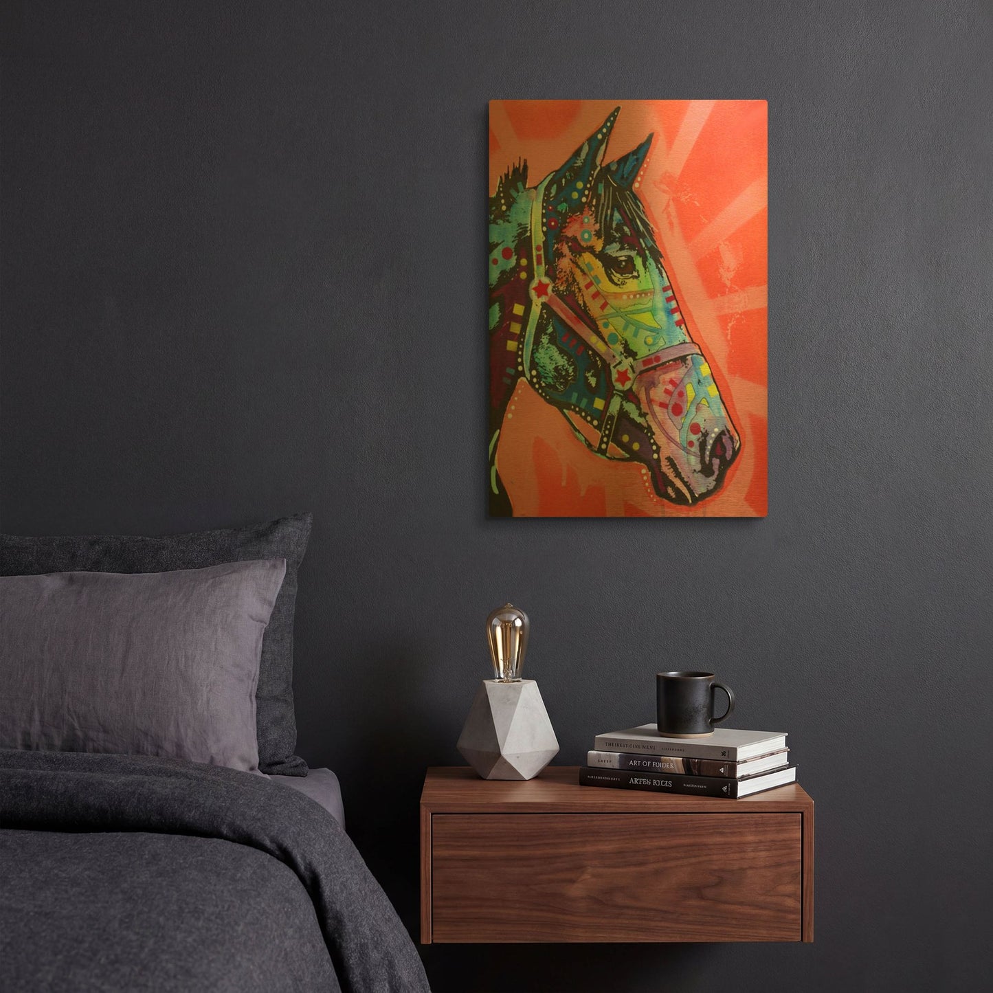 'Wc Horse 3' By Dean Russo Gold Metal Wall Art
