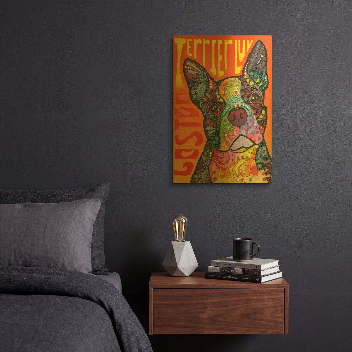 'Boston Luv' By Dean Russo Gold Metal Wall Art