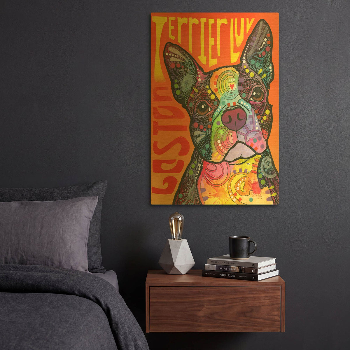 'Boston Luv' By Dean Russo Gold Metal Wall Art