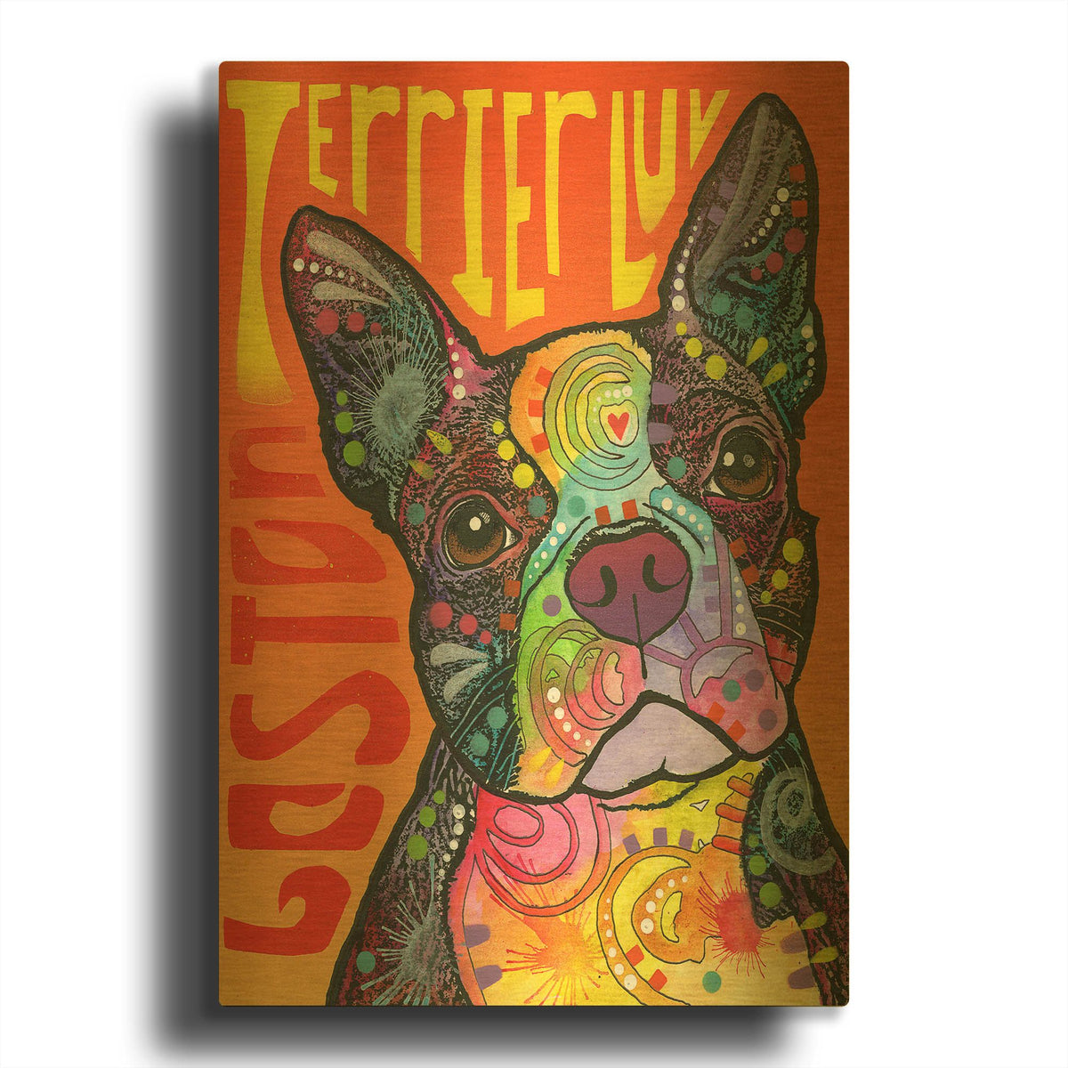 'Boston Luv' By Dean Russo Gold Metal Wall Art