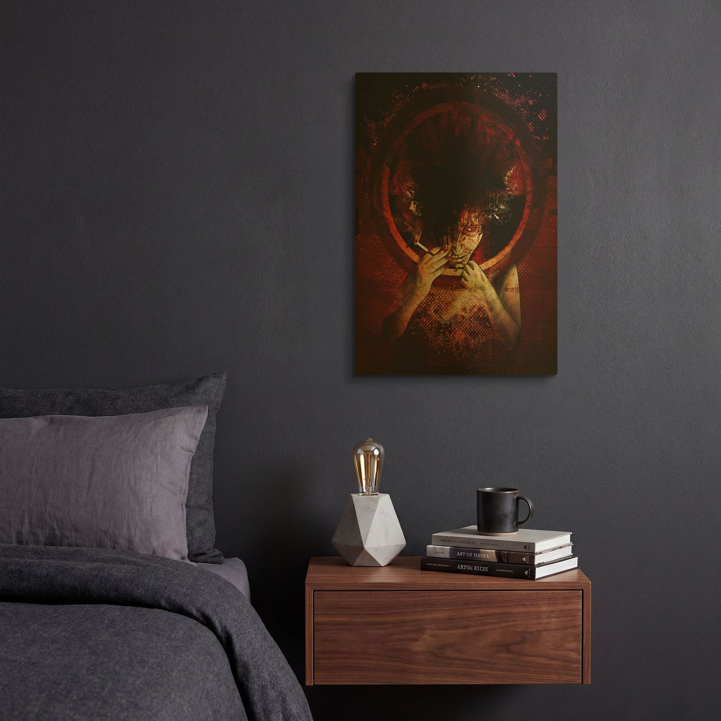 'Revenge' By Mario Sanchez Nevado Gold Metal Wall Art