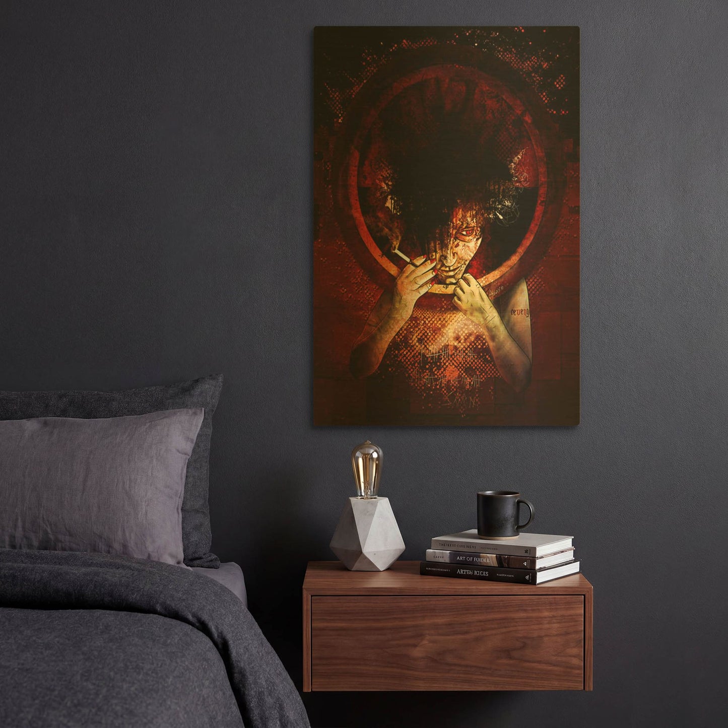 'Revenge' By Mario Sanchez Nevado Gold Metal Wall Art