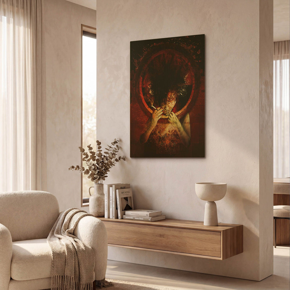 'Revenge' By Mario Sanchez Nevado Gold Metal Wall Art