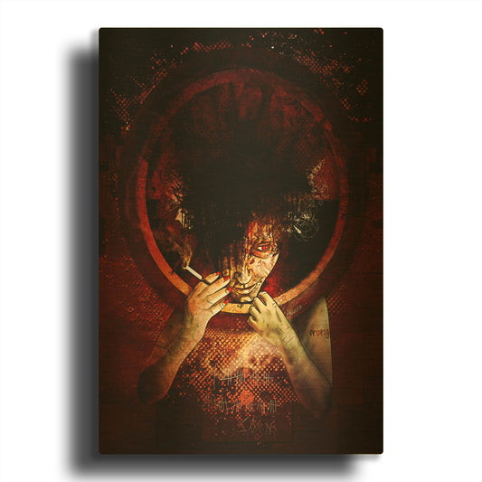 'Revenge' By Mario Sanchez Nevado Gold Metal Wall Art
