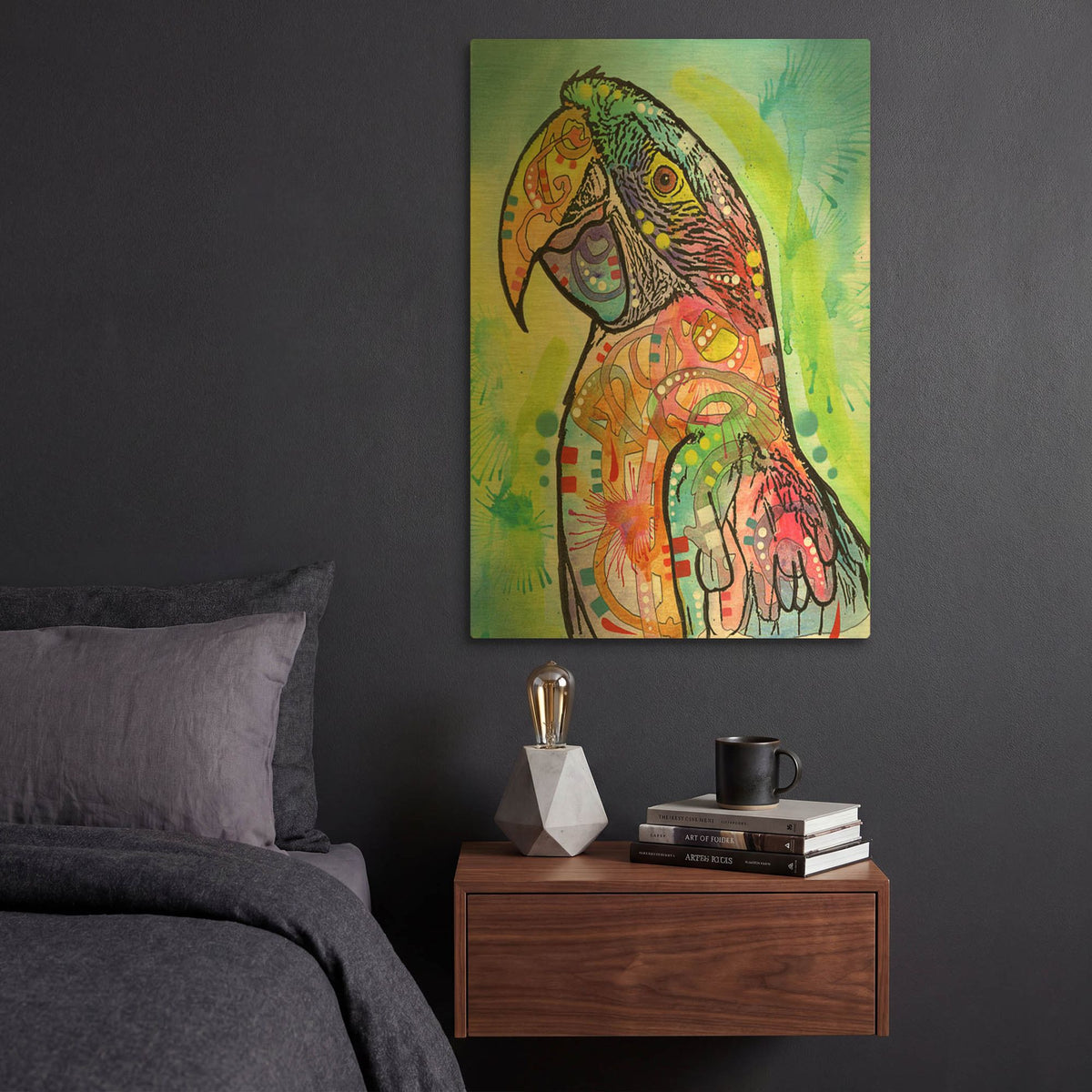 'Macaw' By Dean Russo Gold Metal Wall Art