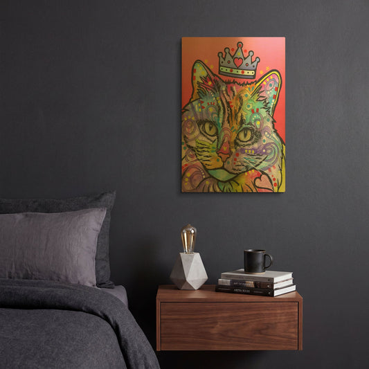 'Love Cat 5' By Dean Russo Gold Metal Wall Art