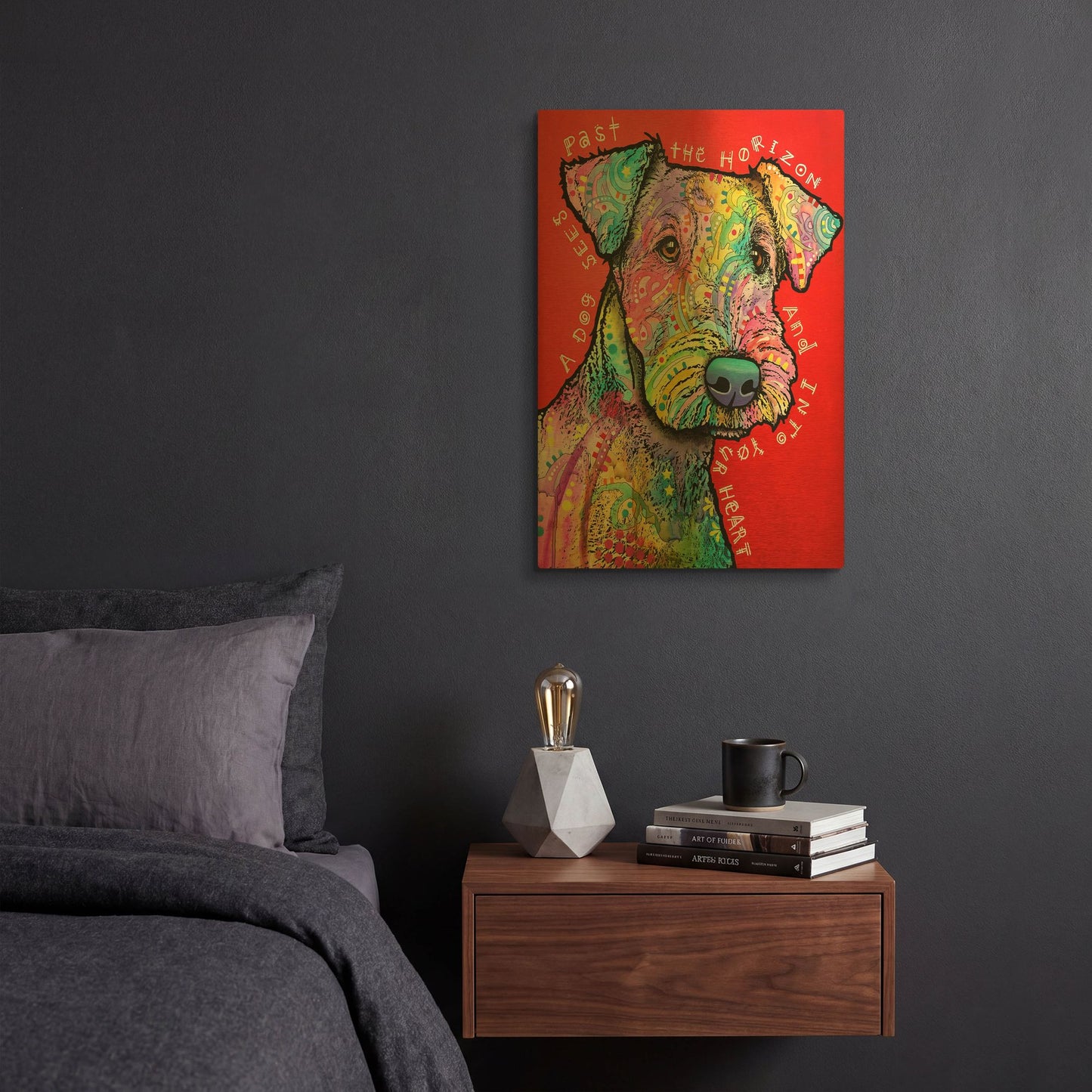 'Into Your Heart' By Dean Russo Gold Metal Wall Art