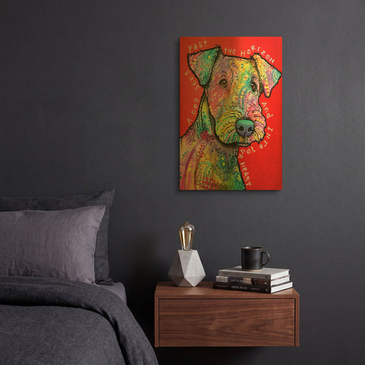 'Into Your Heart' By Dean Russo Gold Metal Wall Art