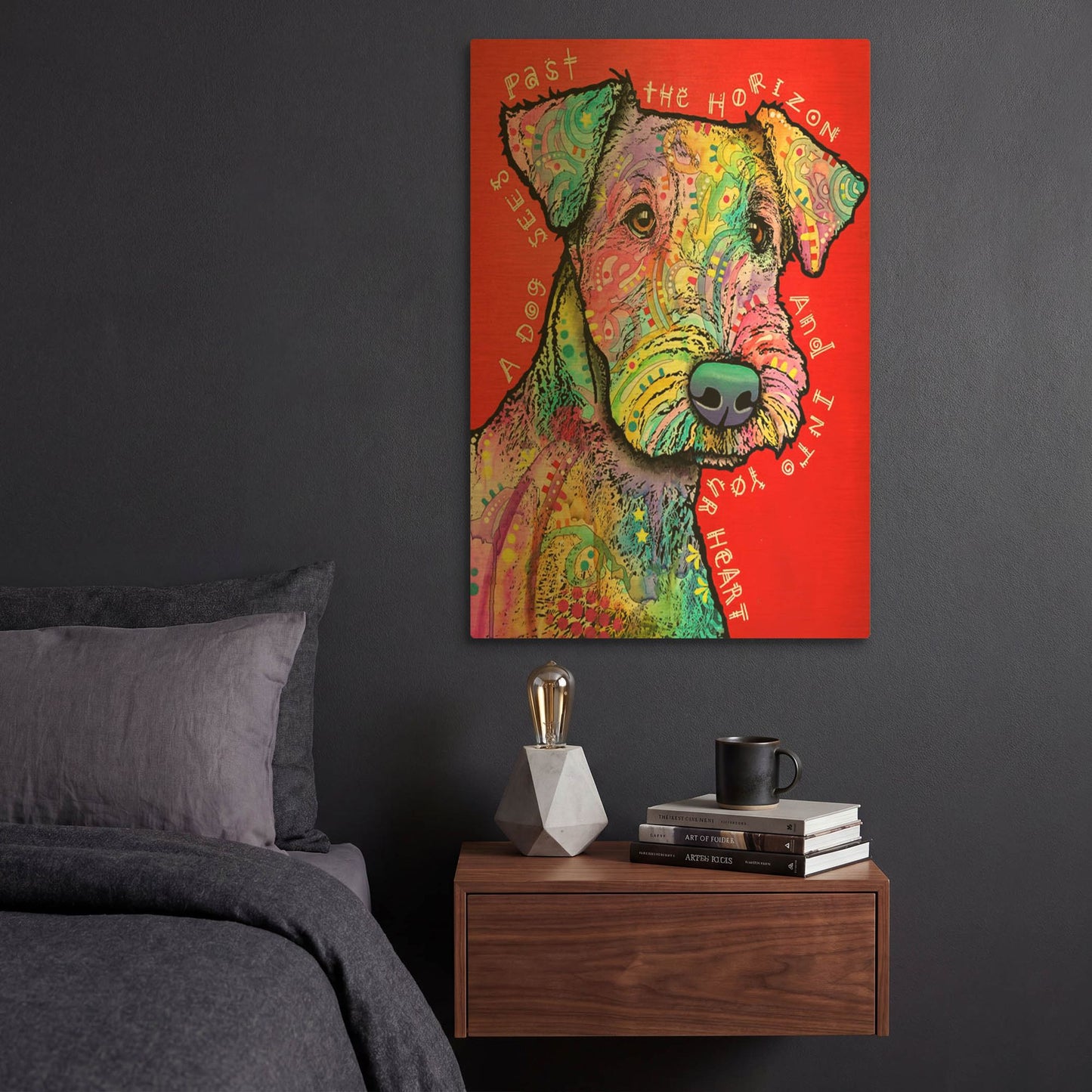 'Into Your Heart' By Dean Russo Gold Metal Wall Art