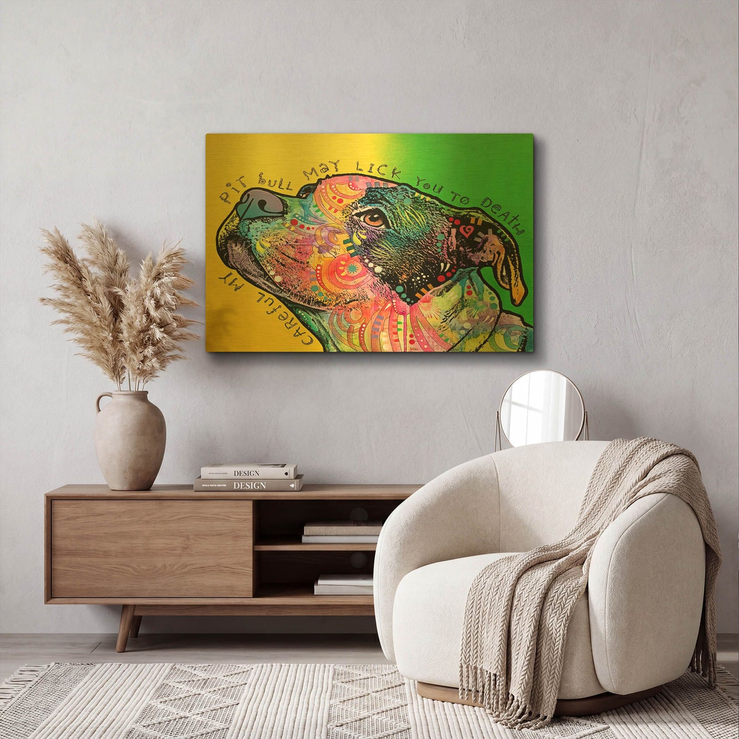 'Lick You To Death' By Dean Russo Gold Metal Wall Art