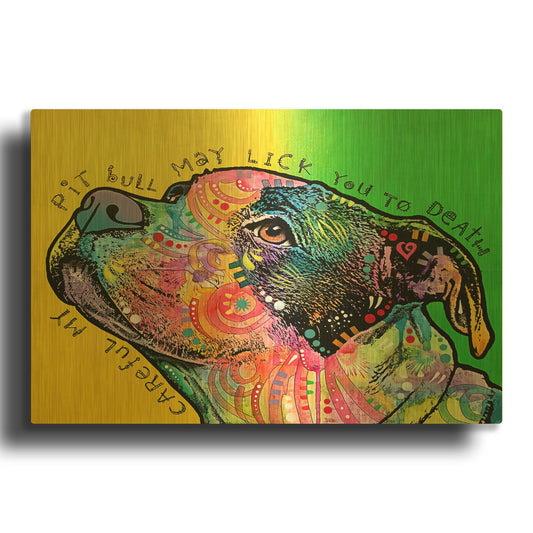 'Lick You To Death' By Dean Russo Gold Metal Wall Art