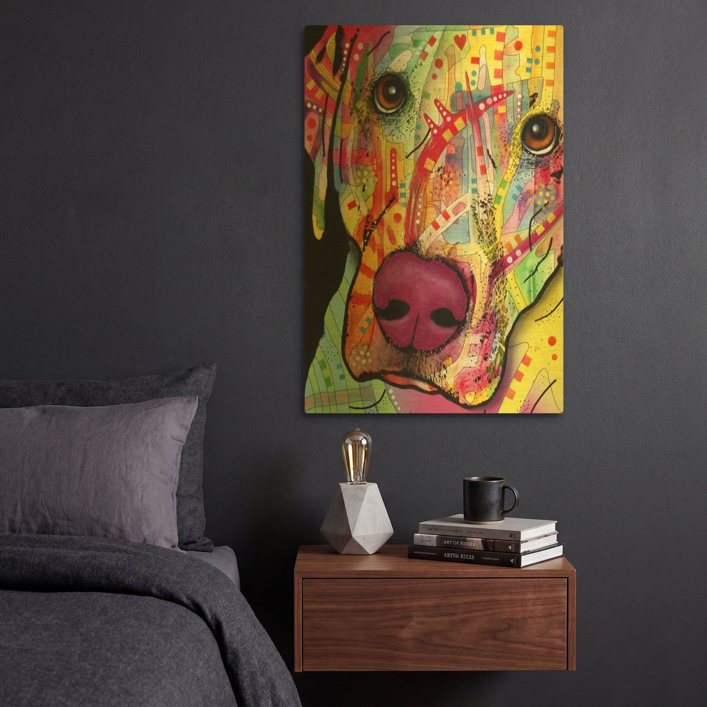 'Close Up Lab' By Dean Russo Gold Metal Wall Art