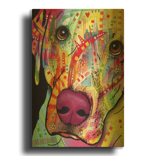 'Close Up Lab' By Dean Russo Gold Metal Wall Art