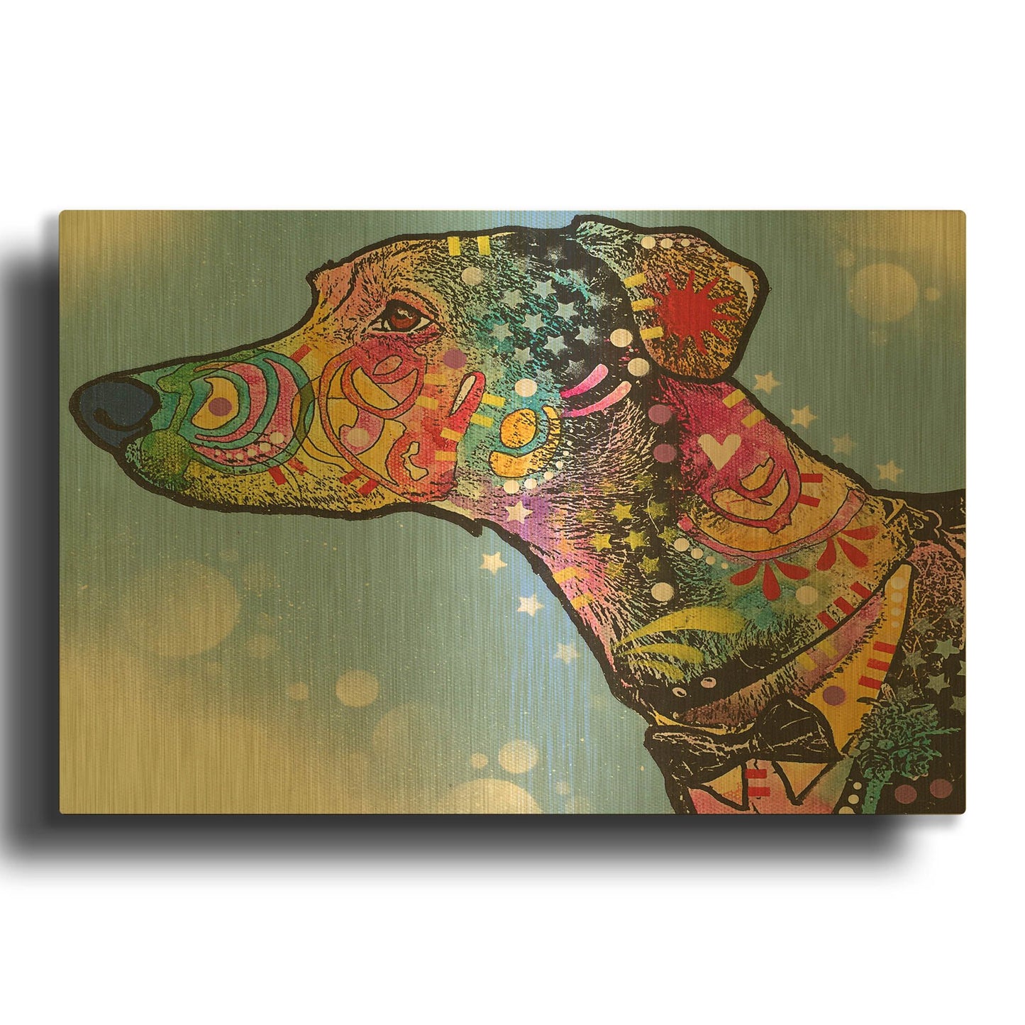 'Enzo' By Dean Russo Gold Metal Wall Art