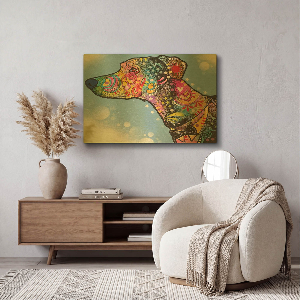 'Enzo' By Dean Russo Gold Metal Wall Art