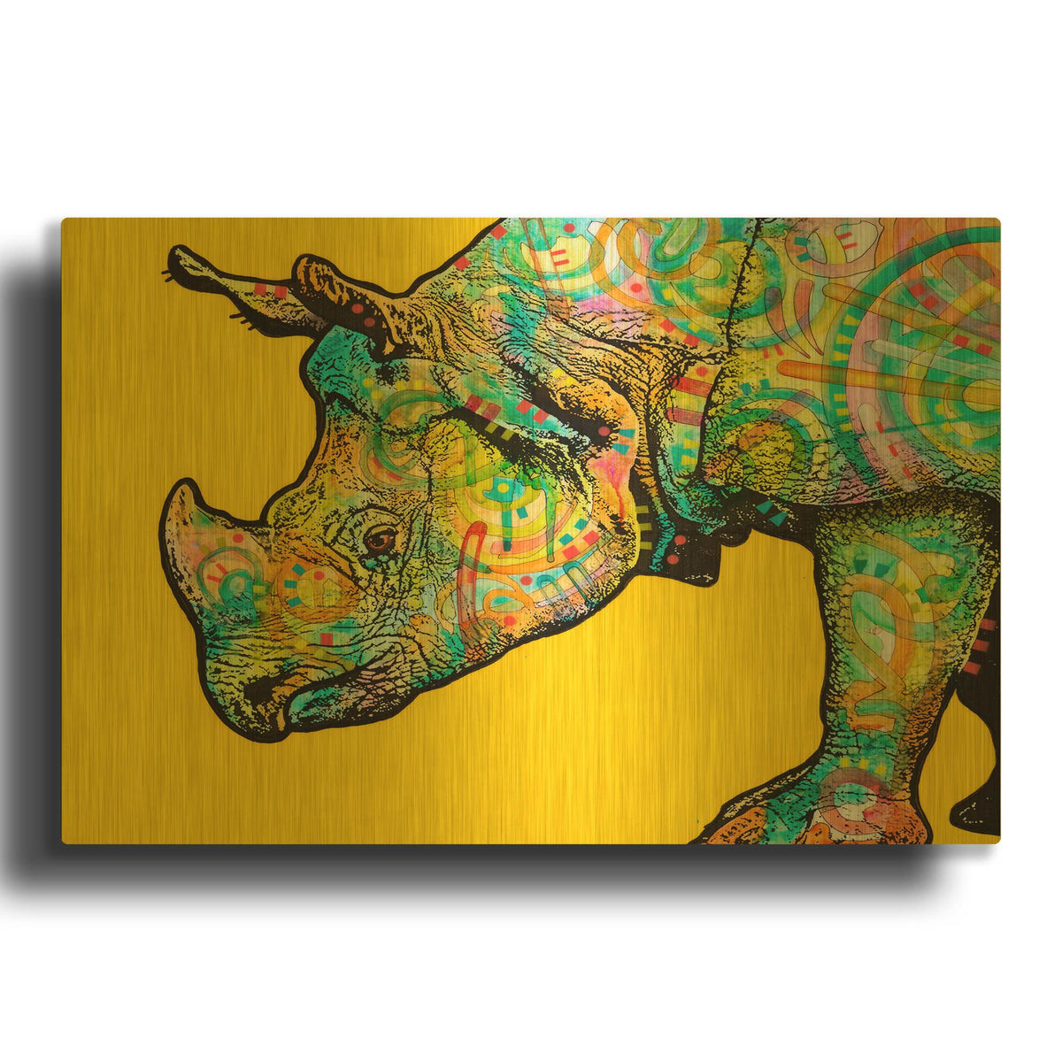 'Java' By Dean Russo Gold Metal Wall Art