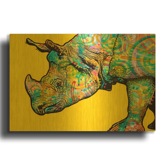 'Java' By Dean Russo Gold Metal Wall Art