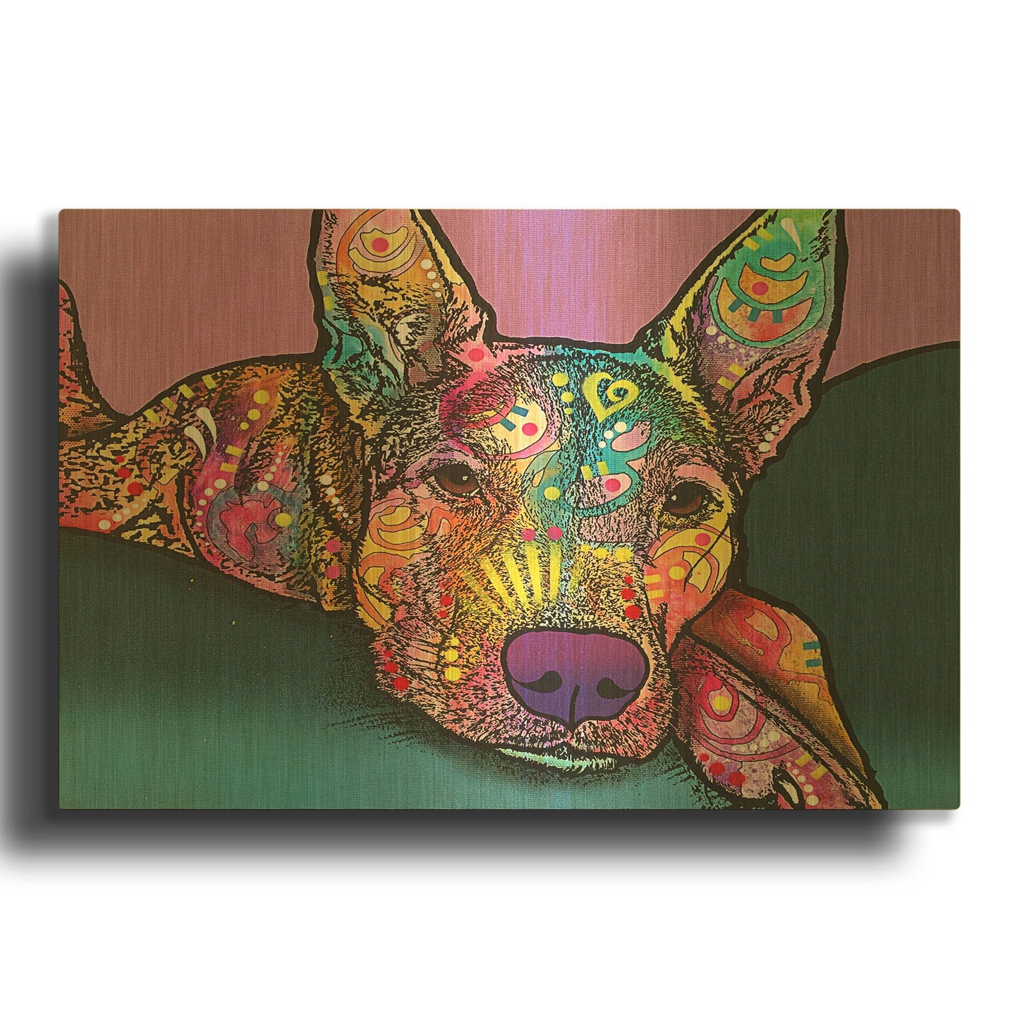'Rocky' By Dean Russo Gold Metal Wall Art