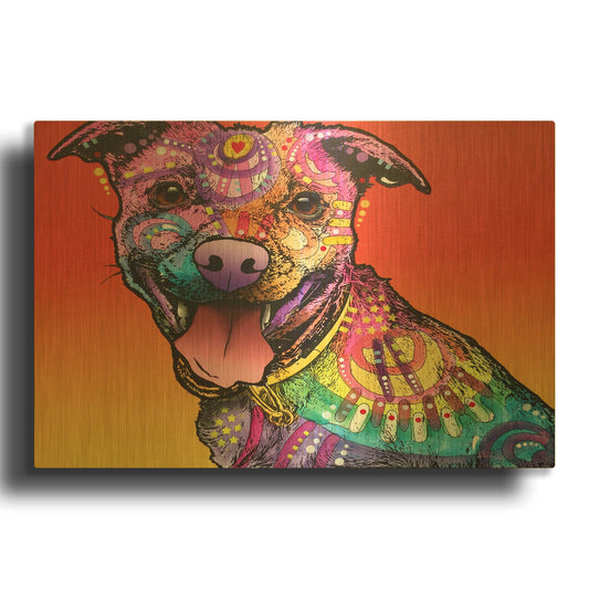'All Smiles' By Dean Russo Gold Metal Wall Art