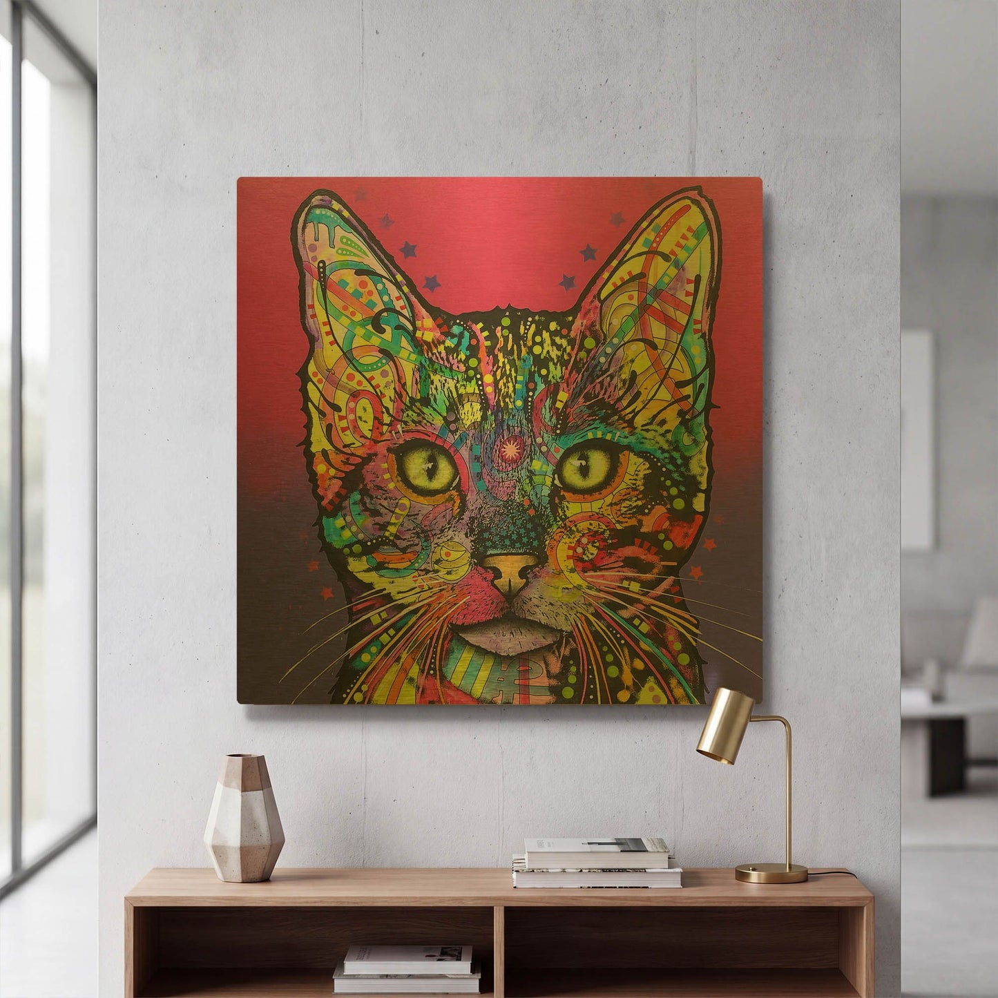 'Shiva' By Dean Russo Gold Metal Wall Art