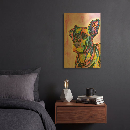 'Keen' By Dean Russo Gold Metal Wall Art