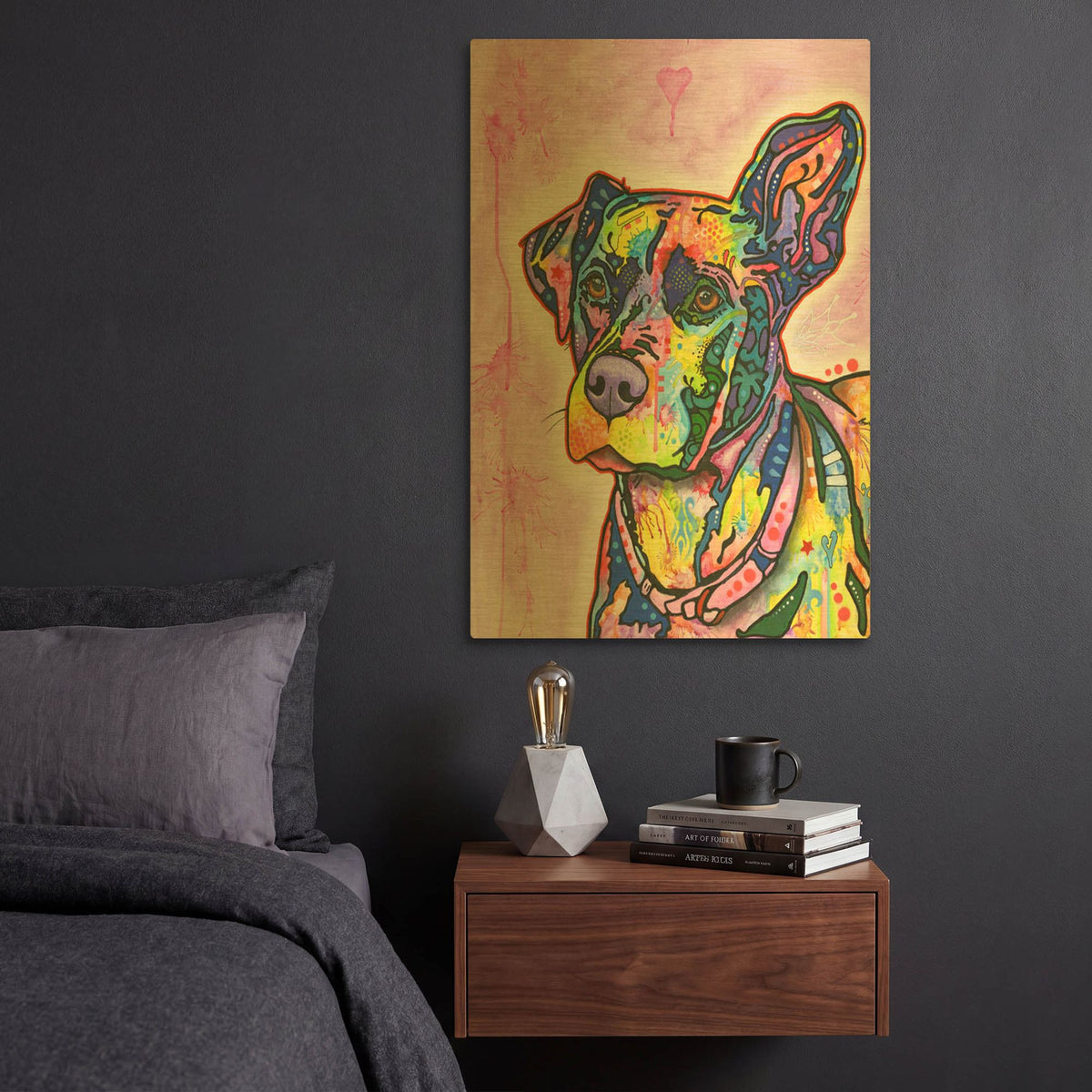'Keen' By Dean Russo Gold Metal Wall Art