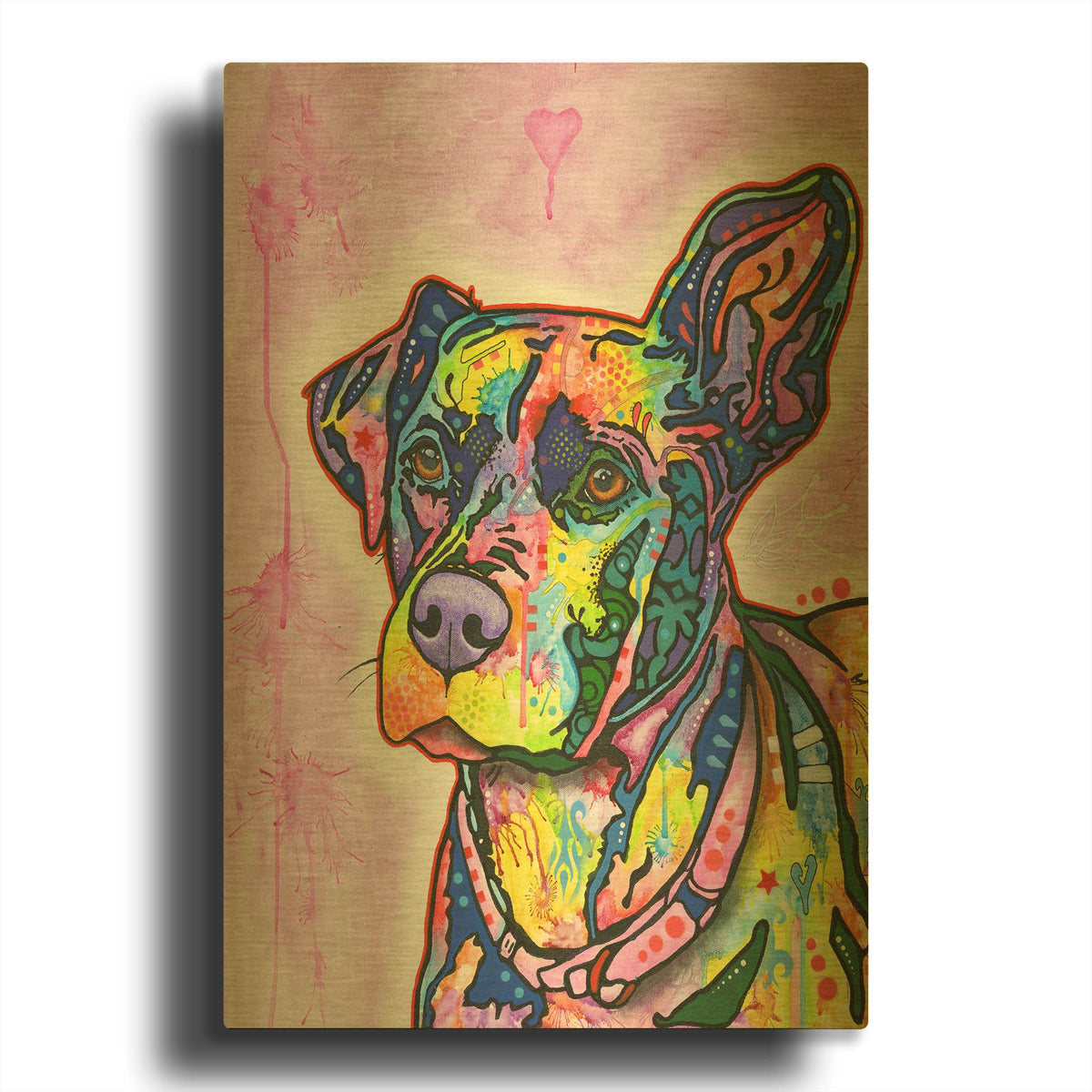 'Keen' By Dean Russo Gold Metal Wall Art