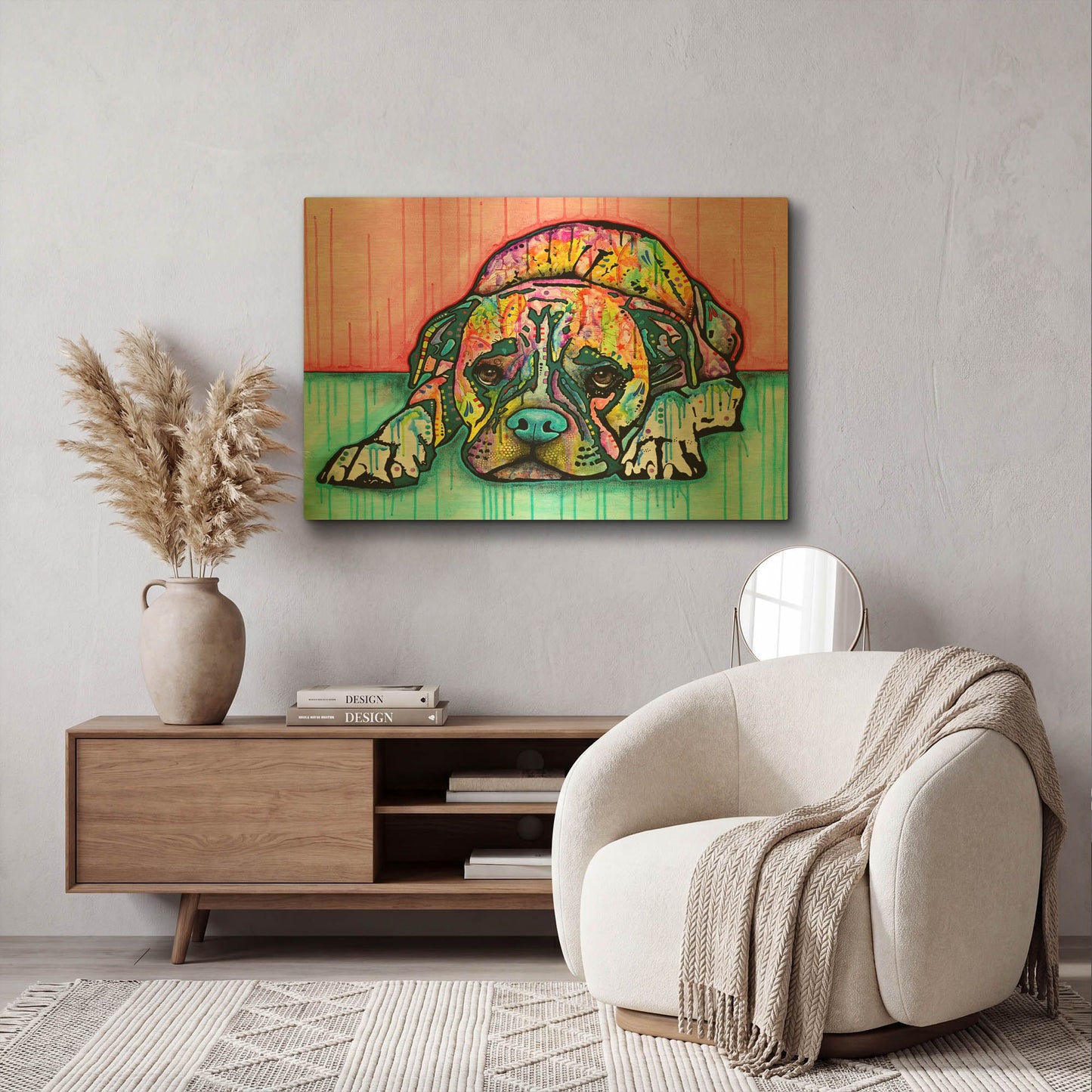 'Lying Boxer' By Dean Russo Gold Metal Wall Art