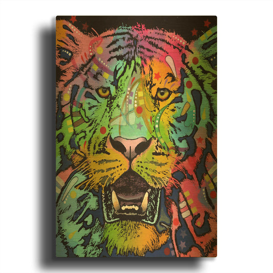'Wild' By Dean Russo Gold Metal Wall Art