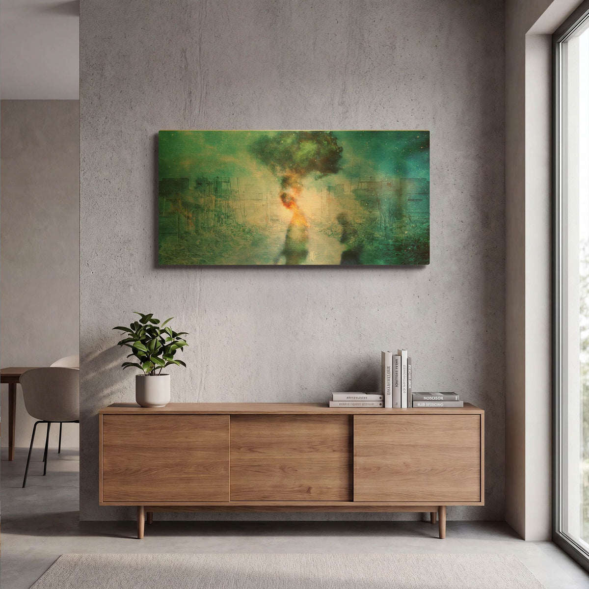 'The Blame' By Mario Sanchez Nevado Gold Metal Wall Art