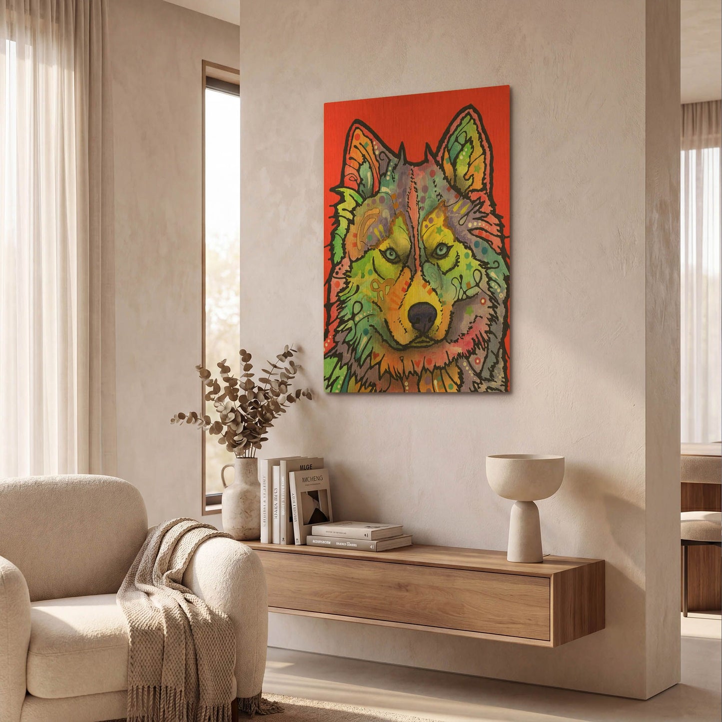 'Magua' By Dean Russo Gold Metal Wall Art