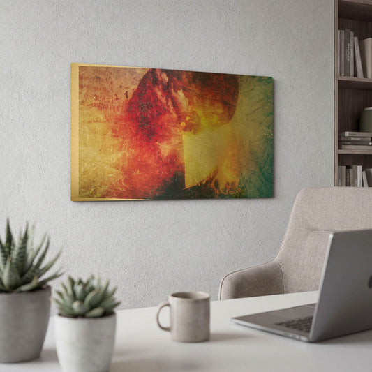 'The Earth Will Be Yours' By Mario Sanchez Nevado Gold Metal Wall Art