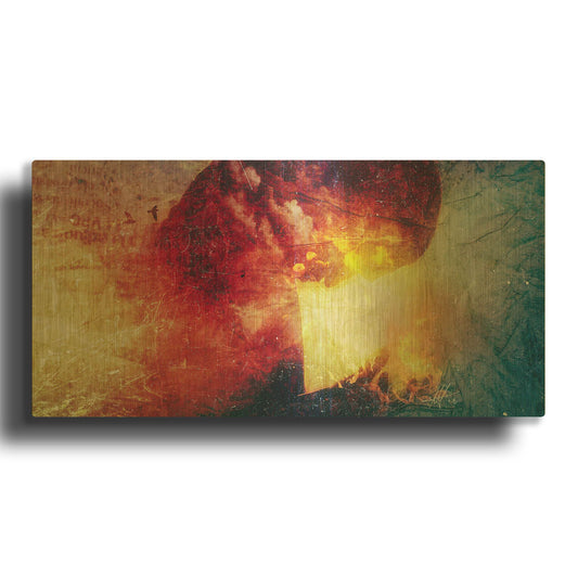 'The Earth Will Be Yours' By Mario Sanchez Nevado Gold Metal Wall Art