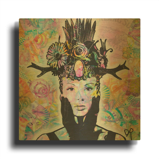 'Lucid' By Dean Russo Gold Metal Wall Art