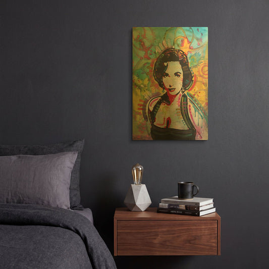 'Liz' By Dean Russo Gold Metal Wall Art