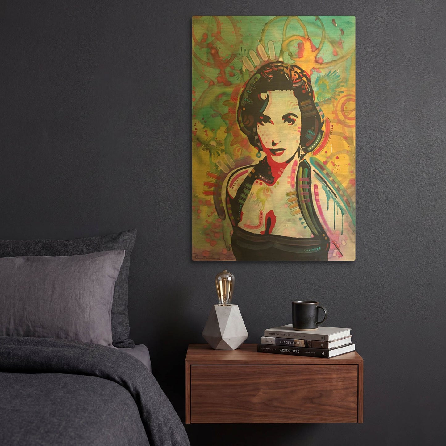 'Liz' By Dean Russo Gold Metal Wall Art
