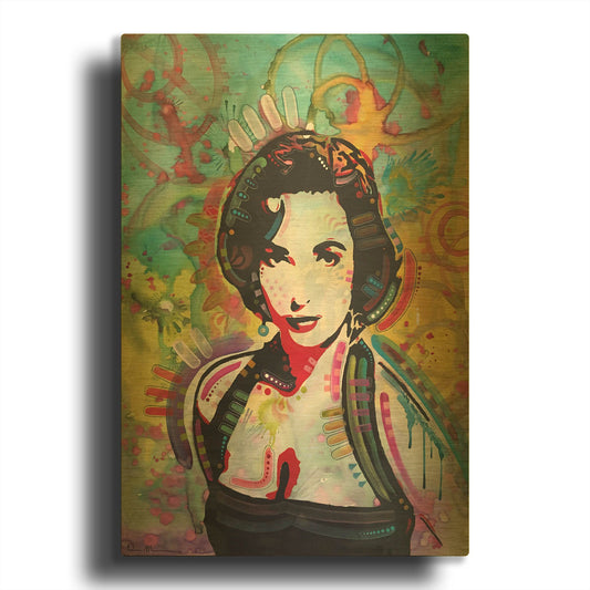 'Liz' By Dean Russo Gold Metal Wall Art
