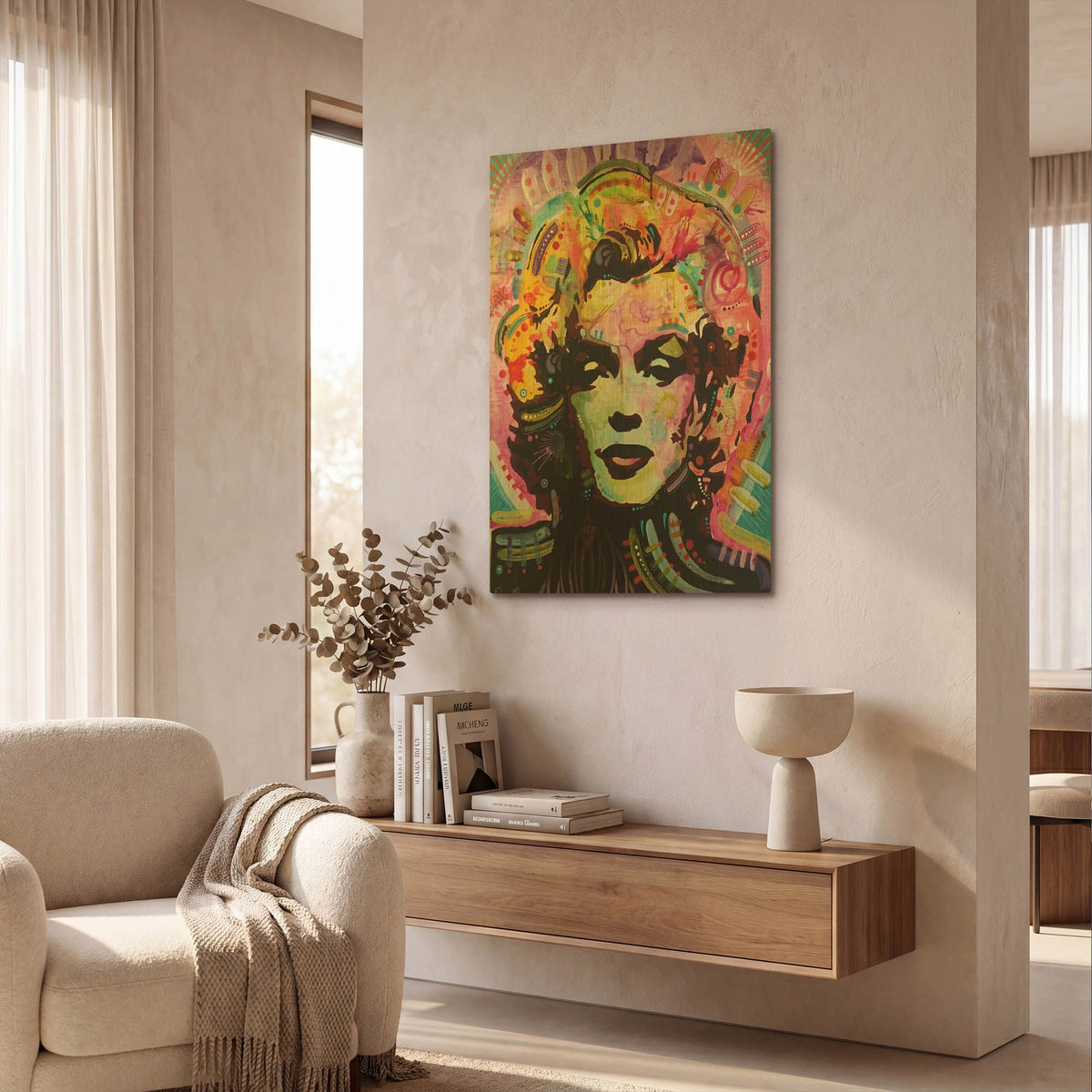 'Marilyn 1' By Dean Russo Gold Metal Wall Art