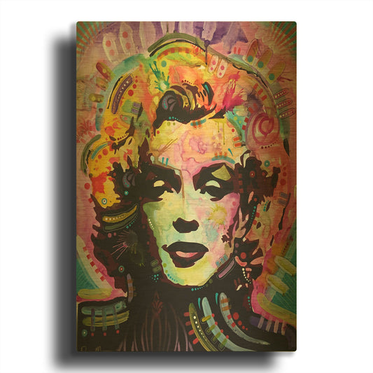 'Marilyn 1' By Dean Russo Gold Metal Wall Art