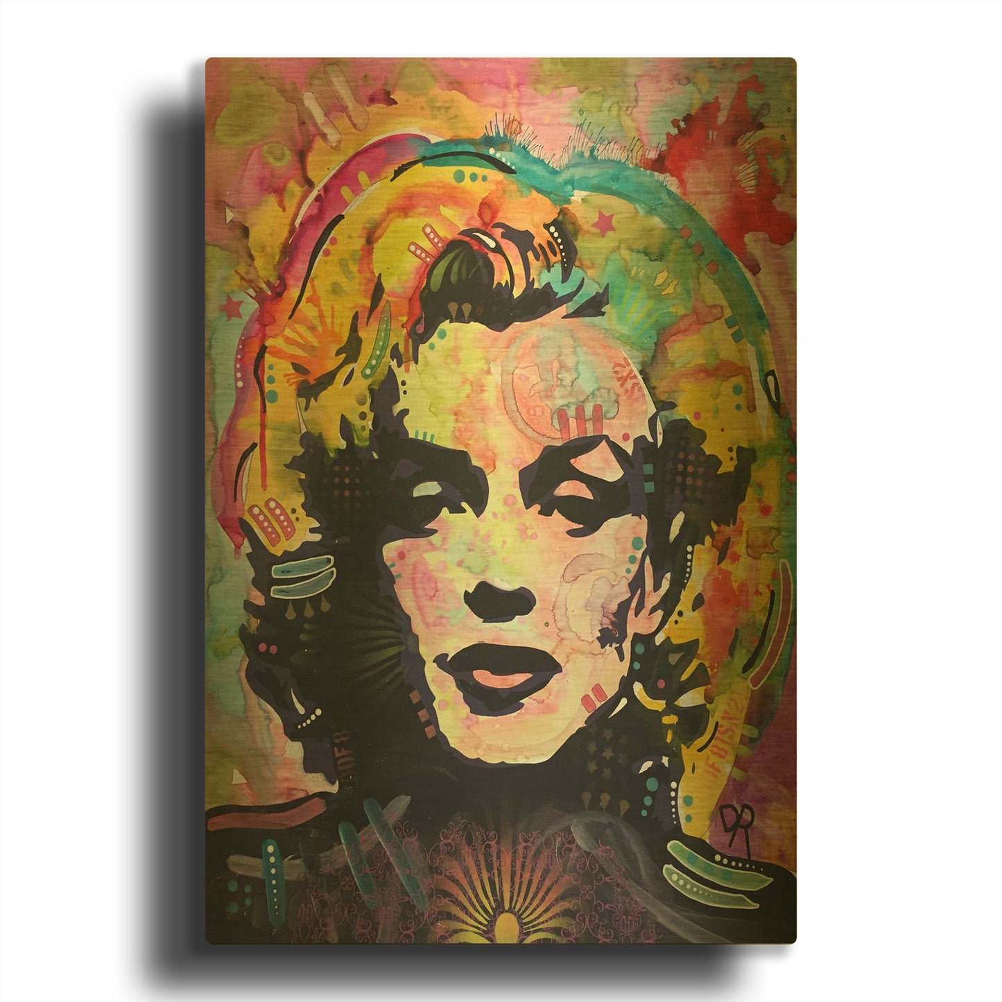 'Marilyn 2' By Dean Russo Gold Metal Wall Art