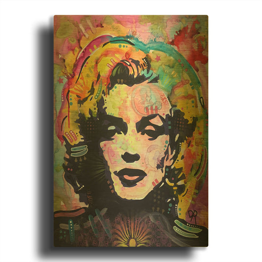 'Marilyn 2' By Dean Russo Gold Metal Wall Art