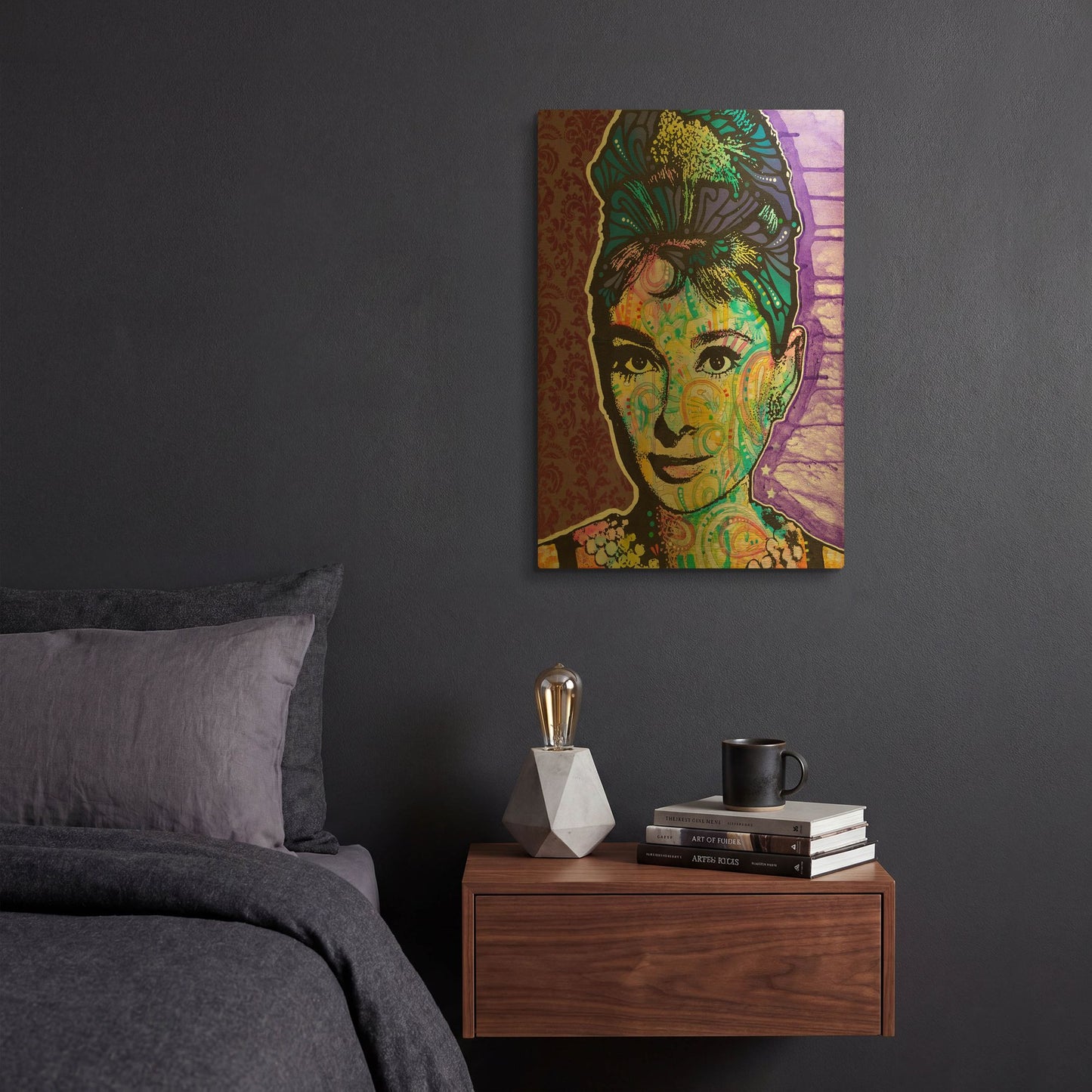 'Audrey 2' By Dean Russo Gold Metal Wall Art