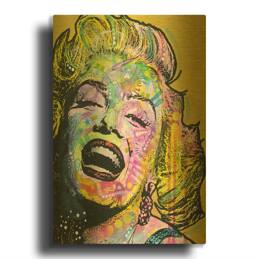 'Golden Marilyn' By Dean Russo Gold Metal Wall Art