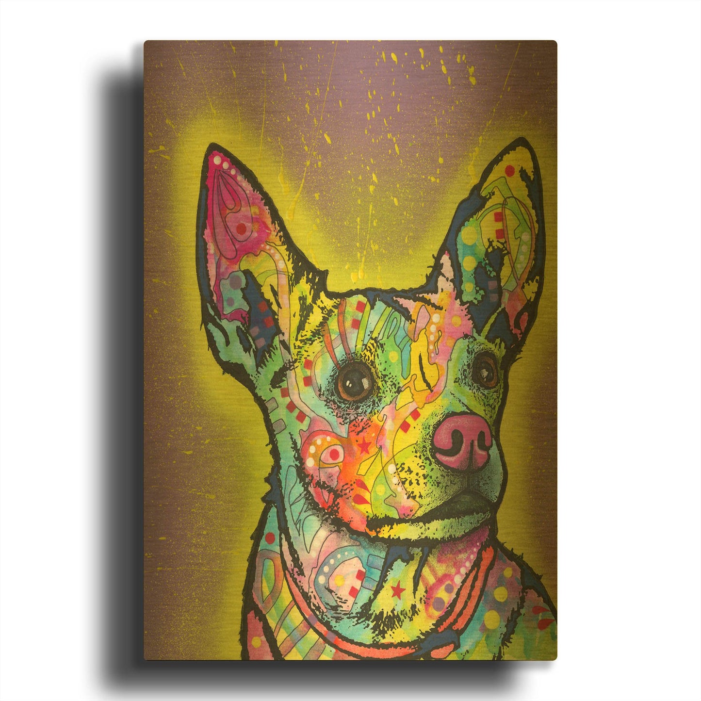 'Listening' By Dean Russo Gold Metal Wall Art