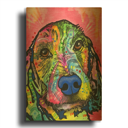 'Take Me Home Please' By Dean Russo Gold Metal Wall Art