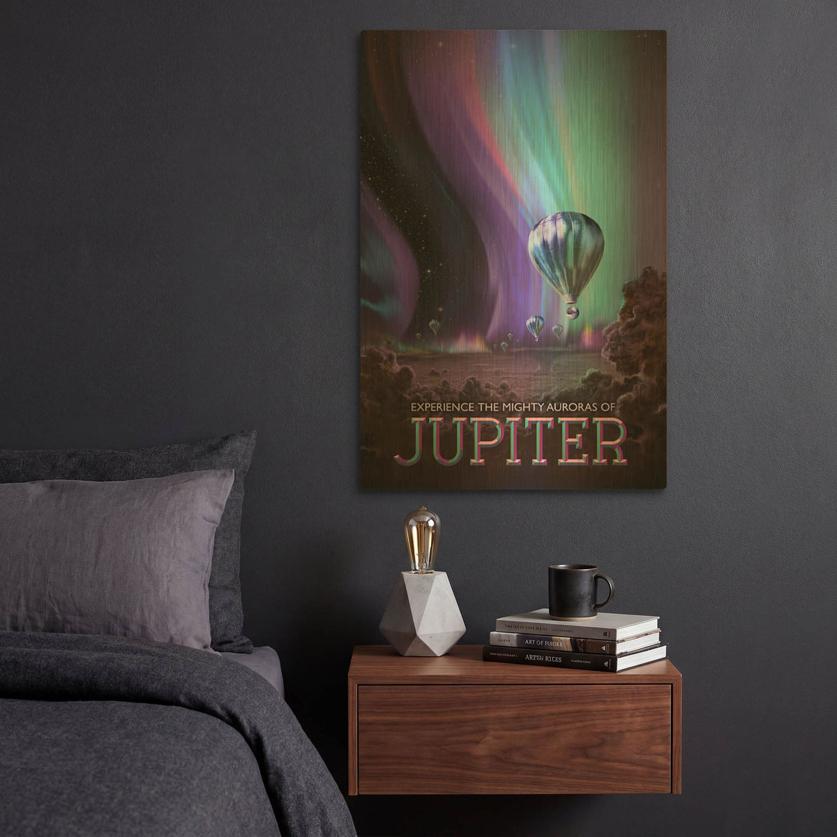 'Jupiter' By NASA Posters Gold Metal Wall Art